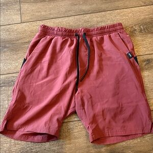 Men's Athletic Shorts in Brick Red